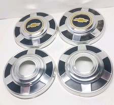  1973-91 Chevy Pickup Truck 34 1 Ton Wheel Dog Dish Hub Cap Set Of 4 12 4x4