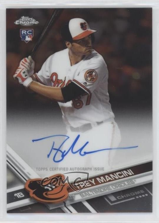 2017 Topps Chrome Rookie Auto Trey Mancini #RA-TM Auto n9j