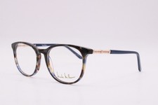 NEW NICOLE MILLER DOVE C03 BLUE HAVANA GOLD AUTHENTIC EYEGLASSES 52-17