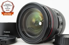 Near Mint w/hood Canon EF 24-70mm F/4 L IS USM From Japan 26505