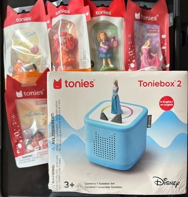 Tonies Disney Frozen Toniebox 2 Starter Set Sky Blue with 5 Tonies NEW   