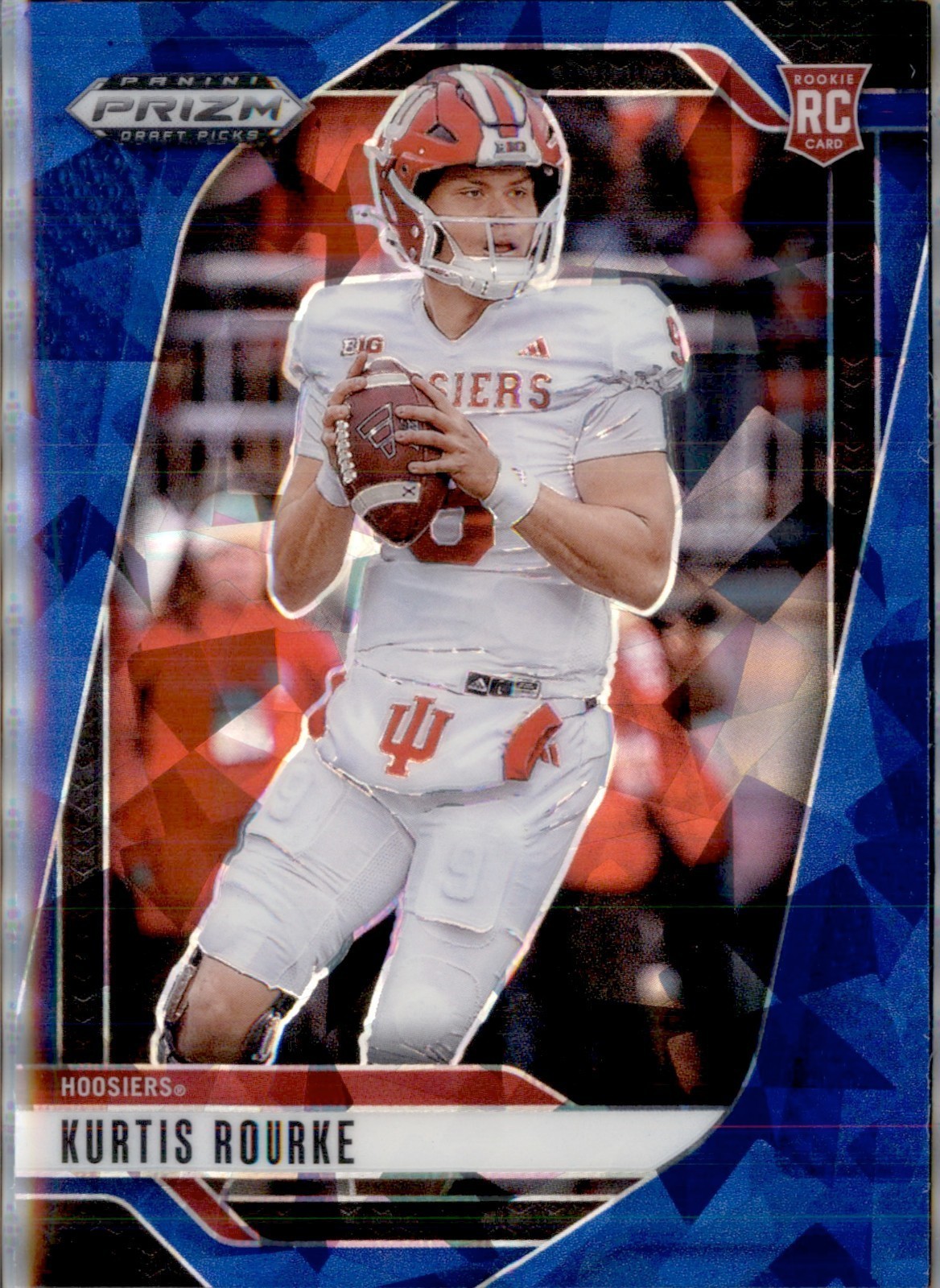 2025 Panini Prizm Draft Picks - Kurtis Rourke #37 Blue Ice Prizm /149 ...