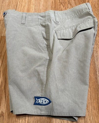 AFTCO Youth 1958 Aftech Shorts Beige 24 Stretch Outdoor Fishing Sm Tech Pocket - Picture 4 of 15