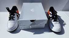 NIKE FORCE 1 LV8 1 (PS) WHITE-BLACK-ORANGE FL...