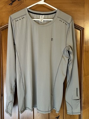 Born Primitive Women s Medium Endurance Long Sleeve Shirt Paloma Gray New NWT