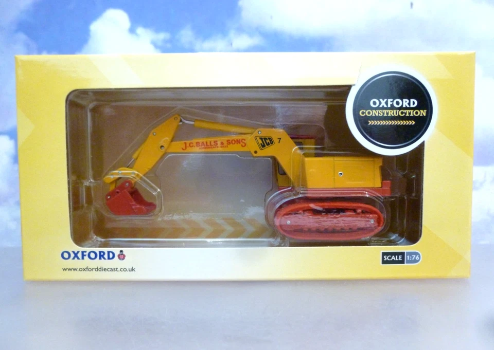 OXFORD 1/76 JCB 7 TRACKED 360 EXCAVATOR J.C.BALLS & SONS AMBERGATE 76JCB7002 - Image 4 of 4