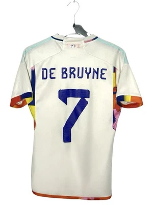 ADIDAS BELGIUM 2022 AWAY LOVE DE BRUYNE 7 KDB JERSEY CAMISETA TRIKOT MAGLIA - Photo 1/4