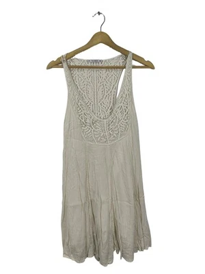PULL & BEAR Robe d’été Dames Robe T EU 36 crème style décontracté - Photo 1/4