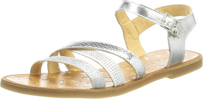 Patrizia Pepe Mädchen Sommerschuhe Sandalen, Silver Grau, EUR 30