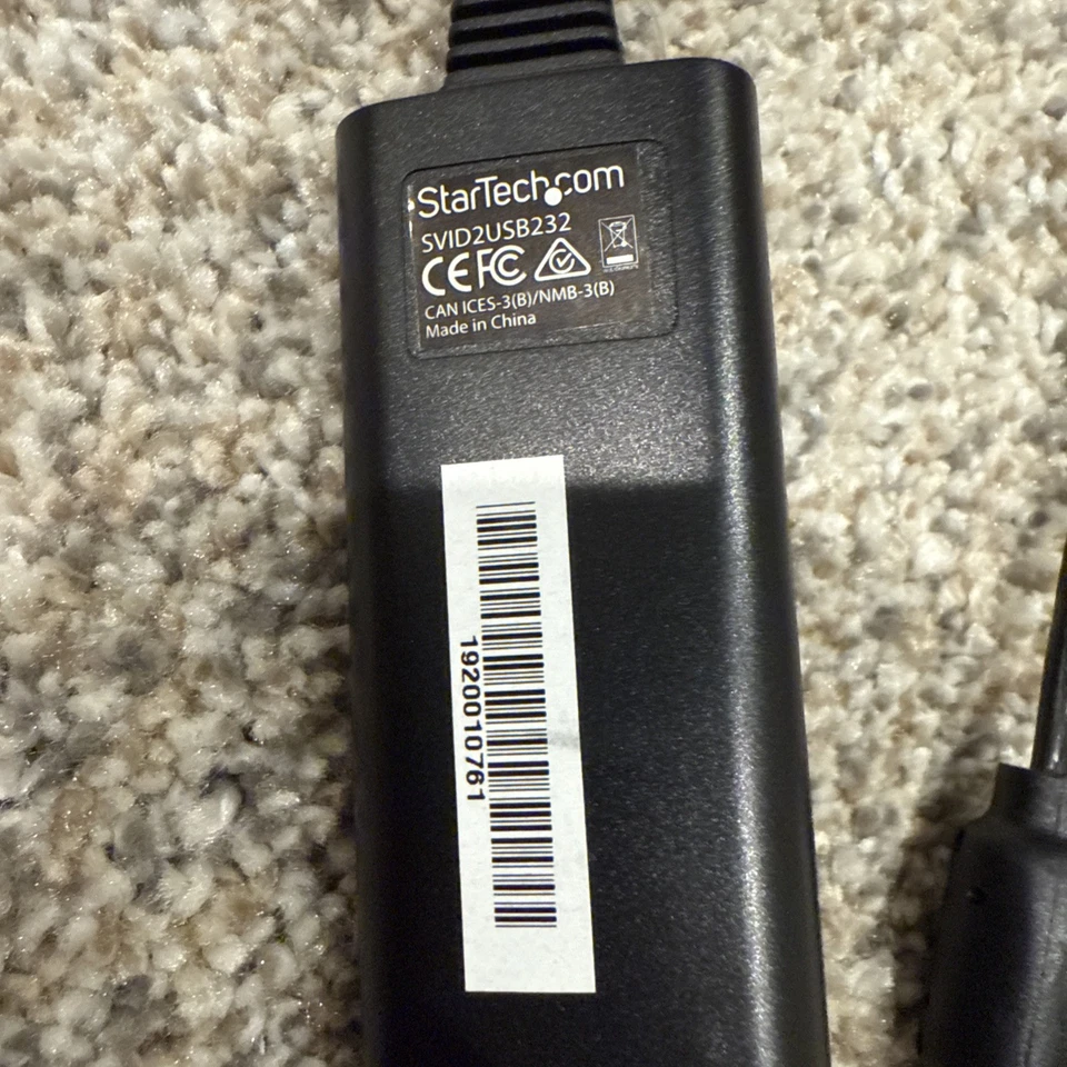 StarTech S-video / Composite To USB Video Capture Cable w/TWAIN And Mac Support - Image 3 of 3