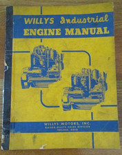 Willys Motor Inc Toledo Ohio Willys Industrial Engine Manual F-head And L-head
