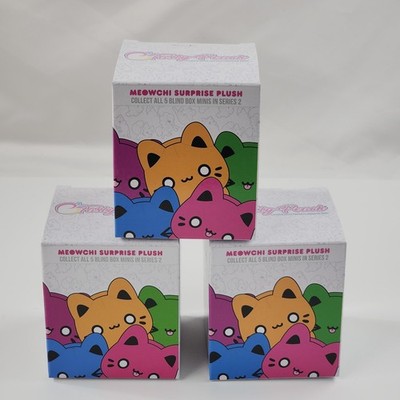 Meowchi Cat Series Surprise Plush Blind Box Series 2 Lot Of 3 New Tasty Peach