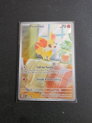Fennekin 080 Me04: Chaos Rising Illustration Rare Full Art Holo Black Star Promo