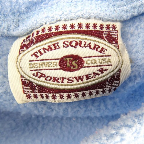 ALASKA Forget-Me-Not Embroidered Pullover Top Time Square Size S Blue Fleece - Picture 5 of 6
