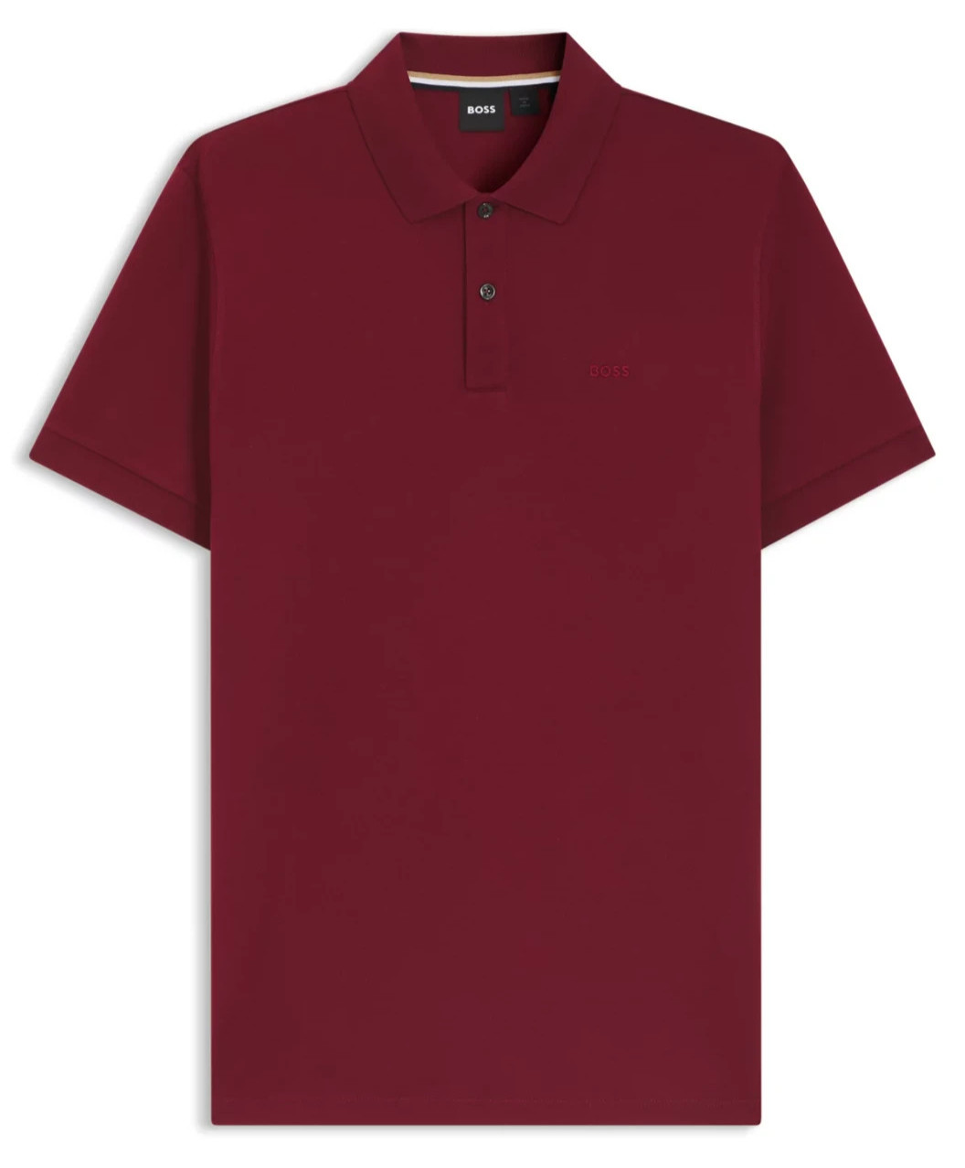 NWT Hugo Boss DARK RED/WINE PALLAS Pique Cotton POLO Shirt Men's 2XT 2XLT LOGO thumbnail 4
