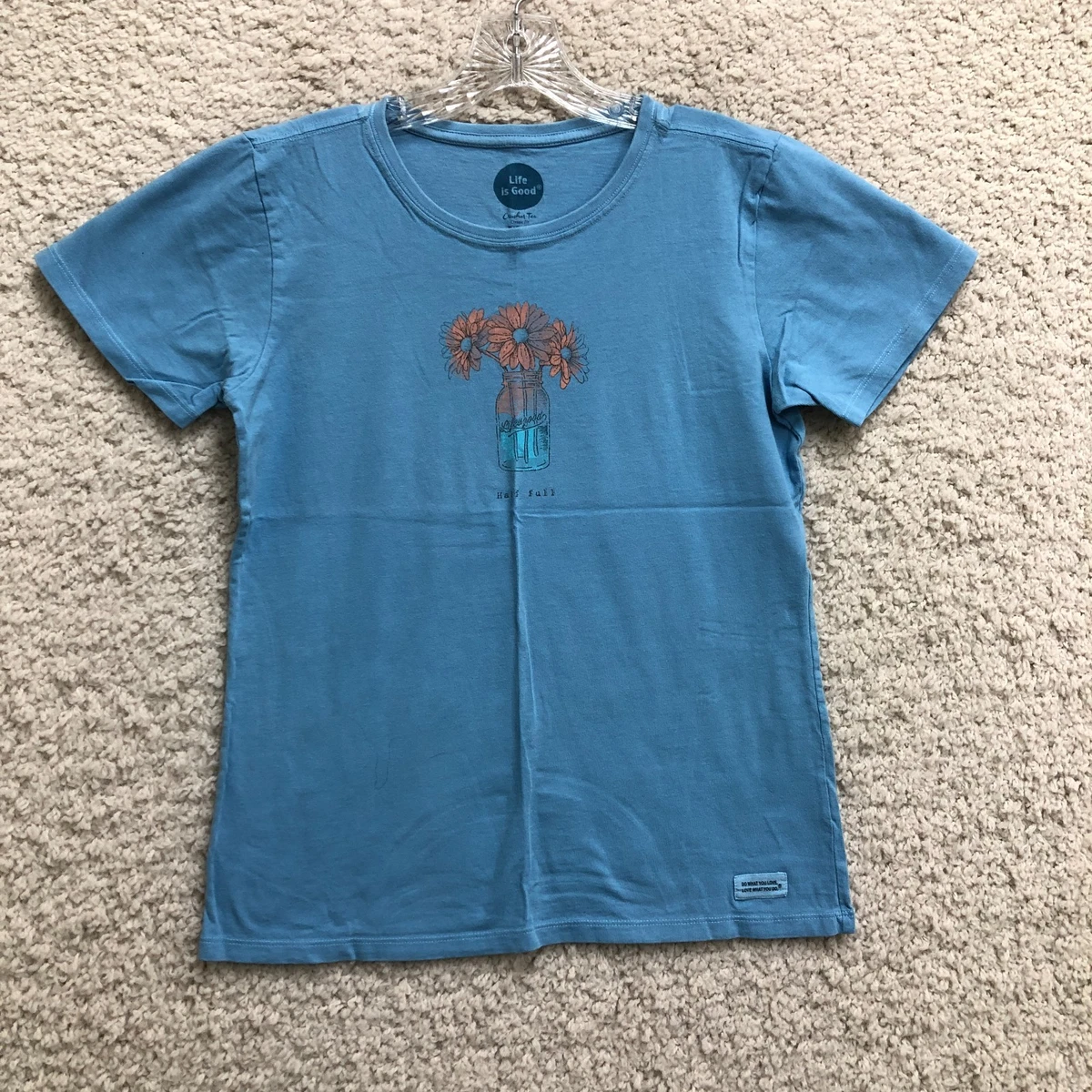 T-shirt Life Is Good Crusher - Femme - Olive Floral Garden - Artsy - XXL