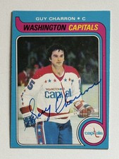 Guy Charron 1979-80 O-Pee-Chee #152 Autographed Signed Auto Washington Capitals