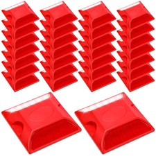 30 Pack Road Reflectors Commercial Reflective Driveway Markers 4 x 4 Inch Str...