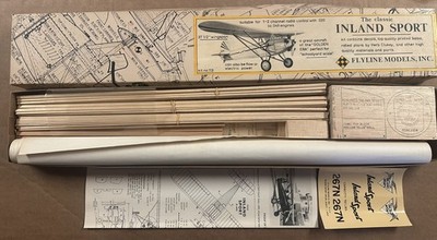 Vintage Flyline Models Classic Inland Sport NOS 37.5'' Wingspan