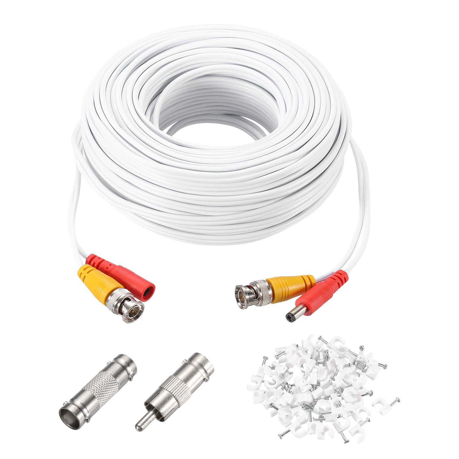 BNC Video Power Cable,30m/98ft All-in-One Security Camera Wi