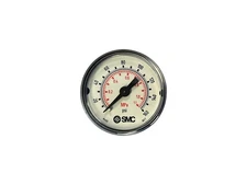 SMC 111.12 1.5″ Face 0-160 PSI Pressure Gauge 1/8″ NPT Back-Mount CBM M5