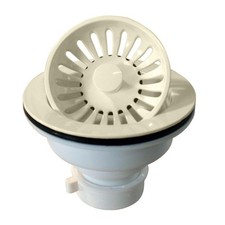 Westbrass D2143P-65 4-3/8" Push-Pull Style Large Kitchen Sink Basket Strainer...