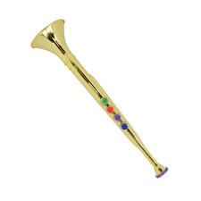 Kid Trumpet Golden Coated Plastic Children Preschool Music Toy Gift Wind