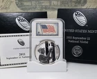 2011-W 9-11 "Always Remember" National Silver Proof Medal with Stamps - Nice! W2