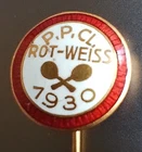 Tennis Pin - P.P. CL. Red White 1930 Bremen