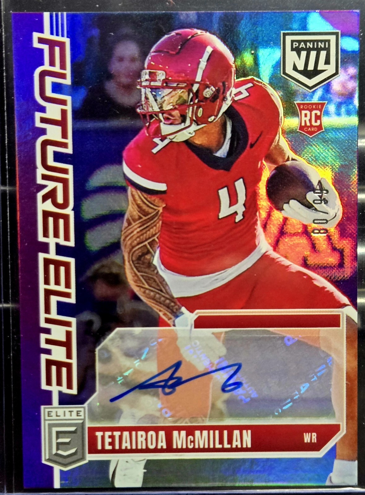 2025 Donruss Elite Tetairoa McMillan Future Elite Auto /99 RC Carolina Panthers