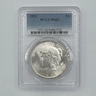 1922 P Peace Silver Dollar $1 PCGS MS62 - U1216