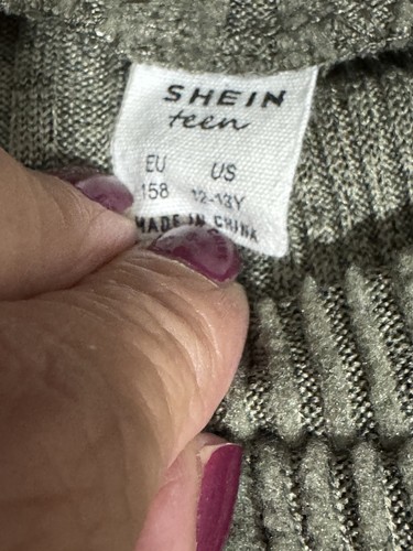 SHEIN Teen Girls Sweater Crop Top Size 12-13Y - Picture 3 of 11