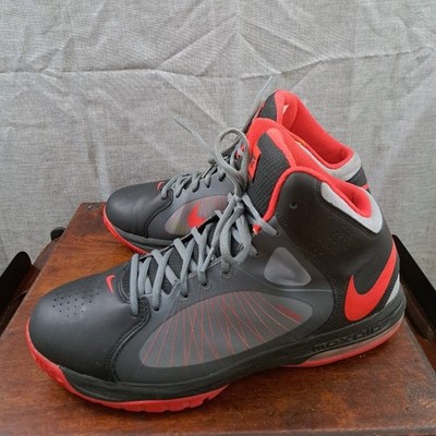 %Nike Air Max Actualizer 2 Gray Red Men's basketball shoes size 12 / A 34