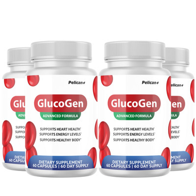 GlucoGen- Blood Support- 4 Bottles- 240 Capsules