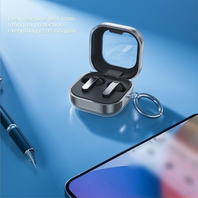 Transparente Schutzhülle für Samsung Buds 4 / 4 Pro mit Karabiner