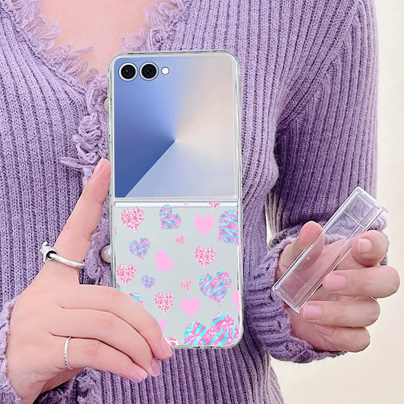For Samsung Galaxy Z Flip7 Flip6 Flip5 4 Bow Clear Hinge Flower Phone Case Cover - Image 4 of 4