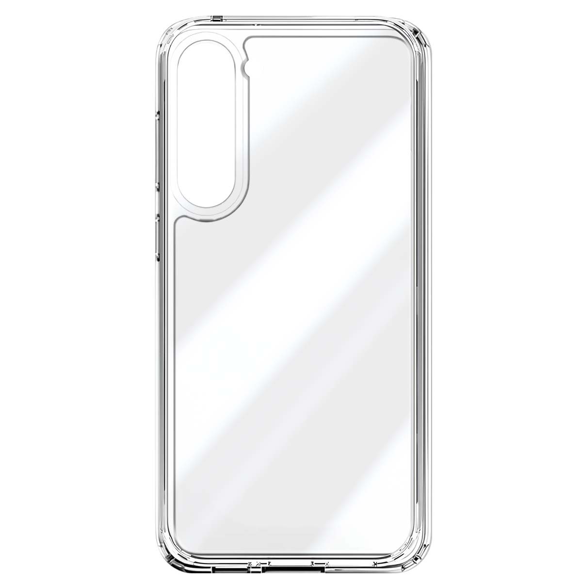 Coque Samsung S23 transparente rigide Crong anti-rayures aux bords surélevés