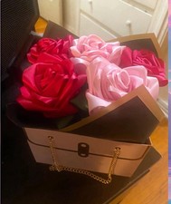 Artificial Rose Flower Bouquet in Gift Box