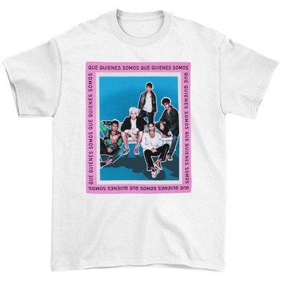 Men's CNCO Que Quienes Somos T-shirt Large White