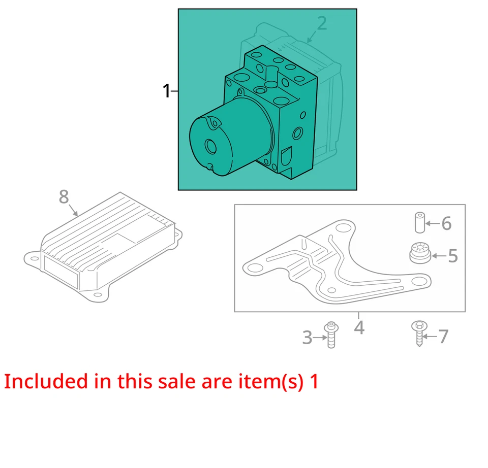 Conjunto de pieza de freno antibloqueo para BMW M6 2032350 12-19 Foto 3 de 4