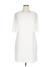 NWT Halston Heritage Women White Casual Dress 14