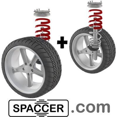 Elevação com molas Starting Line Products e SPACCER, molas de elevação