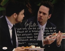 Kevin Dillon Signed 11x14 Drama full Quote "Slinging Crack" JSA