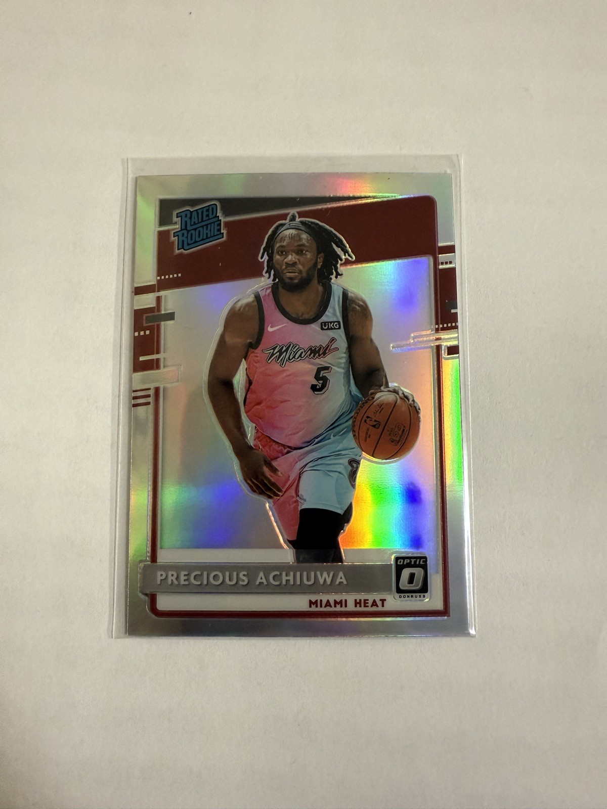 2020-21 Panini Donruss Optic Rated Rookie Holo Prizm #170 Precious Achiuwa Kings