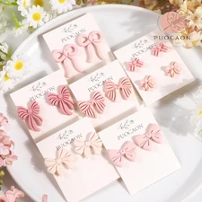 Bow Polymer Clay Cutters - 14 Pcs Conquette Cute Clay Cutters for Polymer Ear...