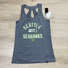 Seattle Seahawks NFL New Era Graphic Tank Top Gray Womens Size Medium NWT