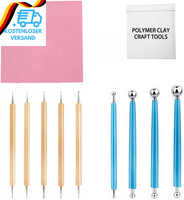BlüTenblatt-Ton Modellierwerkzeug 10 Pcs TöPferwerkzeug Pottery Werkzeug-Set 5 P