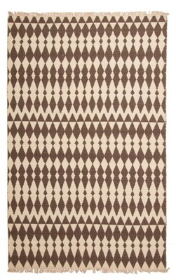 Vintage Hand Woven Turkish Carpet 5'5'' x 8'2'' Traditional Wool Kilim Rug