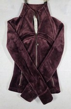 Women  s Lululemon Define Velvet Garnet Zip Up Athleisure Jacket Size 2