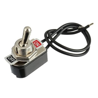 Heavy Duty Toggle Switch SPST 2 Pin ON/Off Rocker  Style: Toggle Switches-1PCS